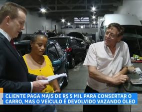 Patrulha do Consumidor : Mulher paga R$ 5.000 e recebe carro com vazamento de óleo – Hoje em Dia