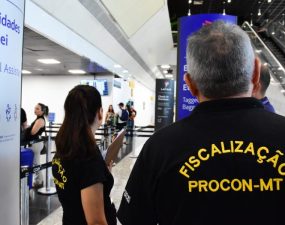 Procon Estadual fiscaliza atuação de empresas aéreas no Aeroporto Marechal Rondon