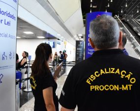 Procon Estadual fiscaliza atuação de empresas aéreas no Aeroporto Marechal Rondon